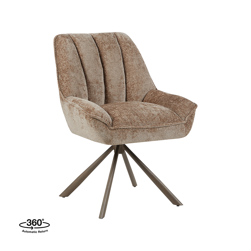 Eetkamerstoel Reims - Taupe - Haga - LABEL51