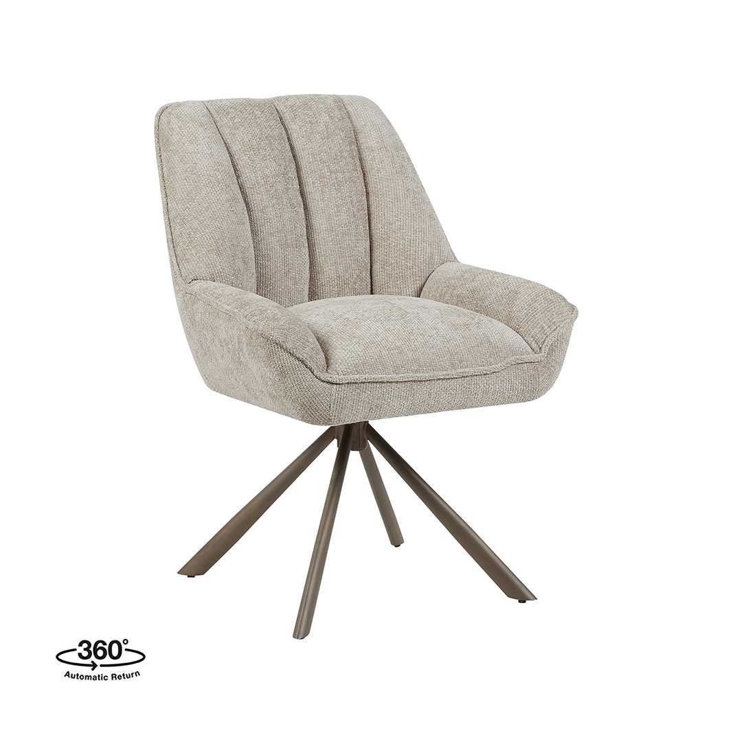 Eetkamerstoel Reims - Naturel - Haga - LABEL51