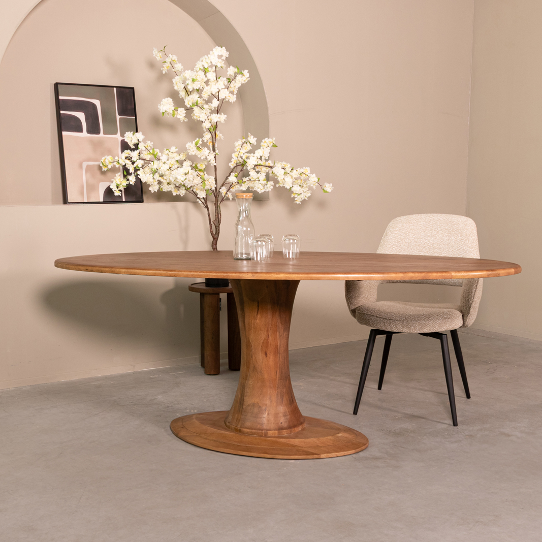 Eetkamertafel Craft - Nature Smooth - Mangohout - LABEL51