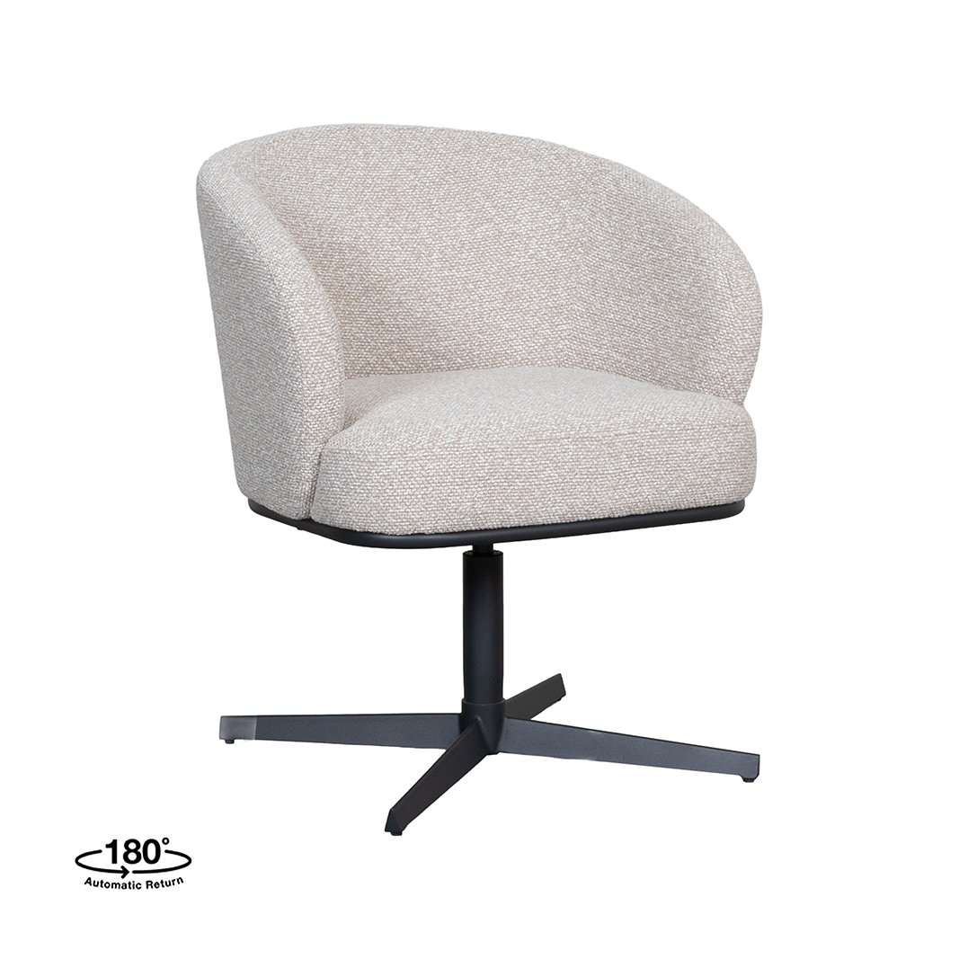 Eetkamerstoel Cannes - Naturel - Royal Boucle - LABEL51