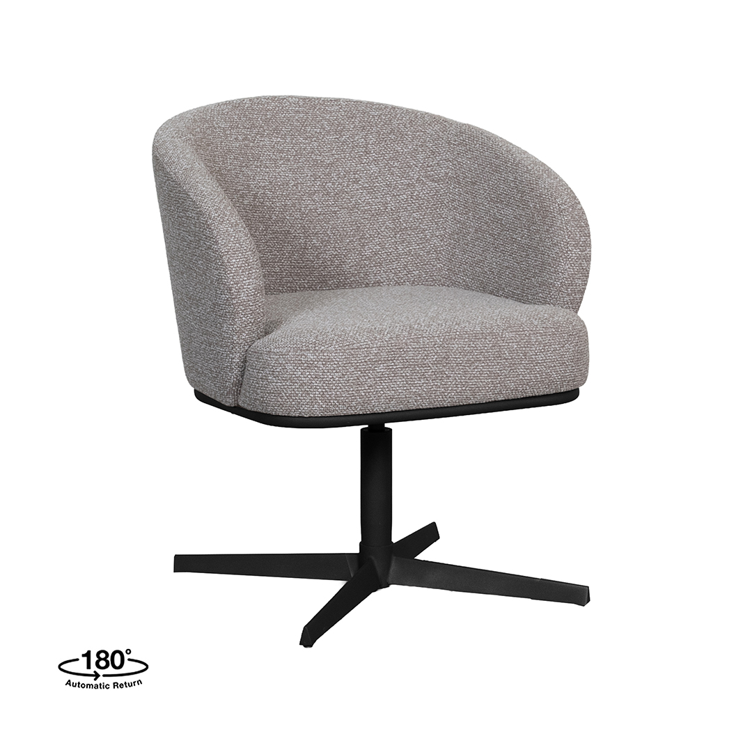 Eetkamerstoel Cannes - Mushroom - Royal Boucle - LABEL51