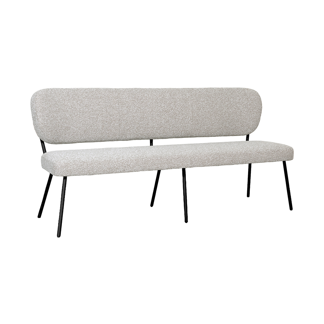 Eetkamerbank Singapore - Naturel - Boucle - LABEL51