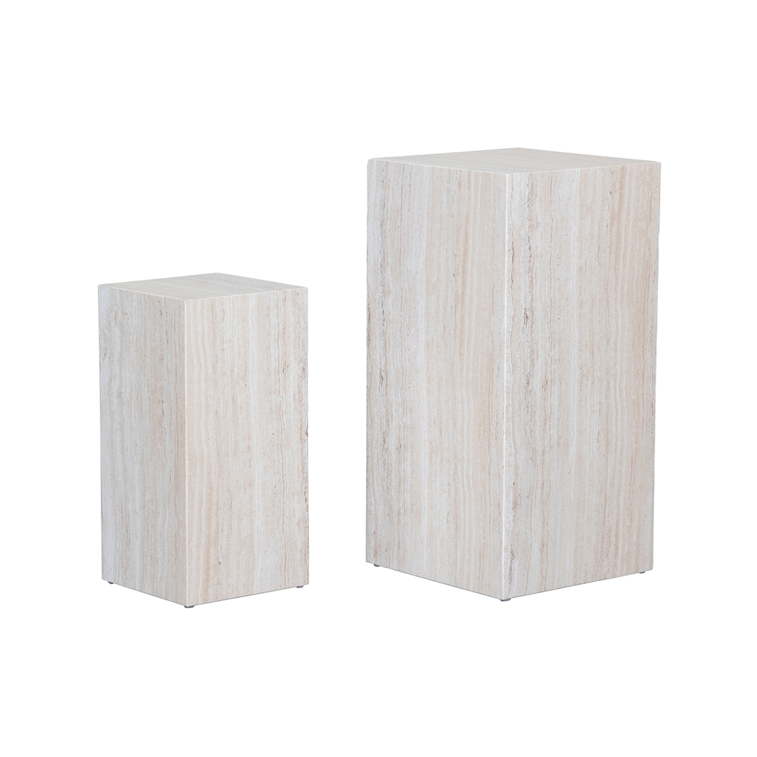 Salontafel Pedestal - Travertin - LABEL51