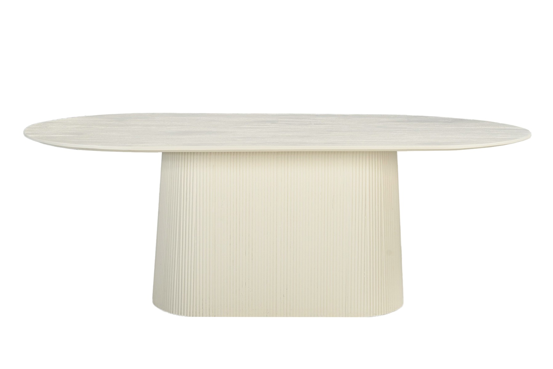 Eetkamertafel Patrice - Creme - Mangohout - Living Furn