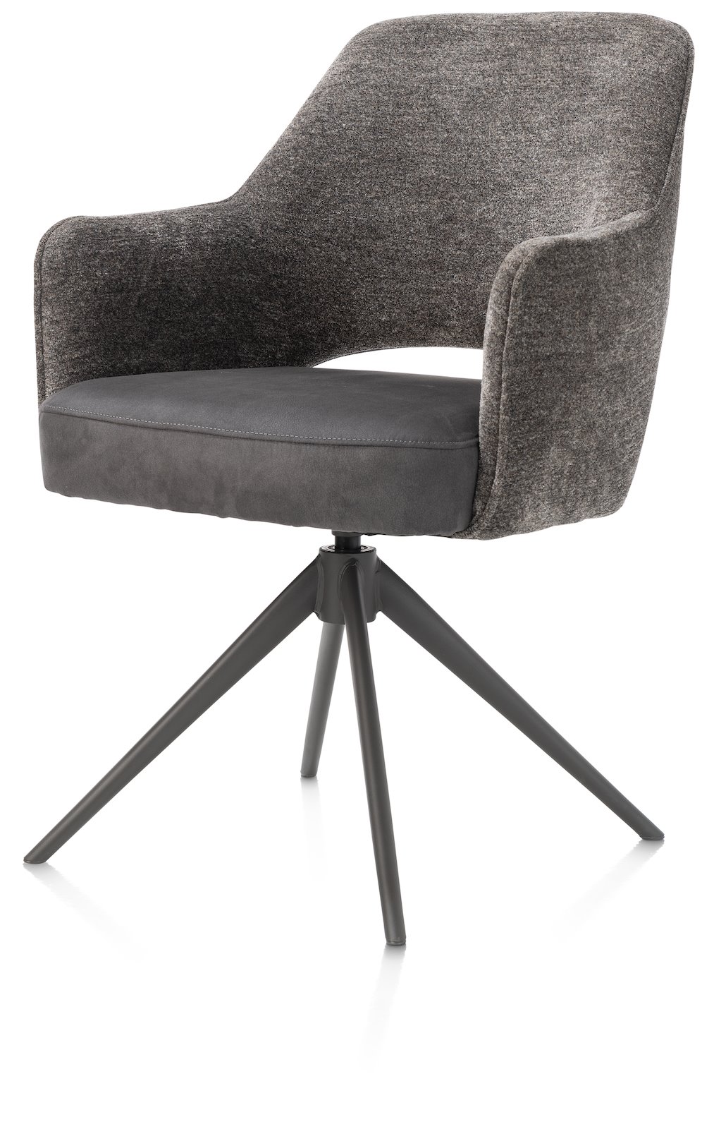 Eetkamerstoel Brad - Antraciet - - Happy at Home