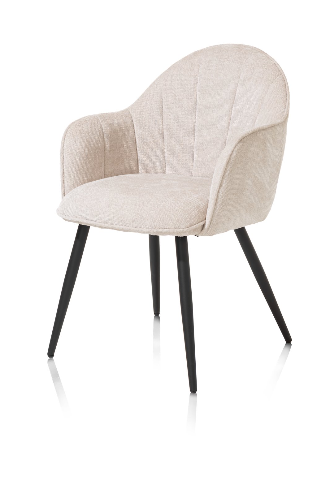 Eetkamerstoel Aron - Creme - - Happy at Home