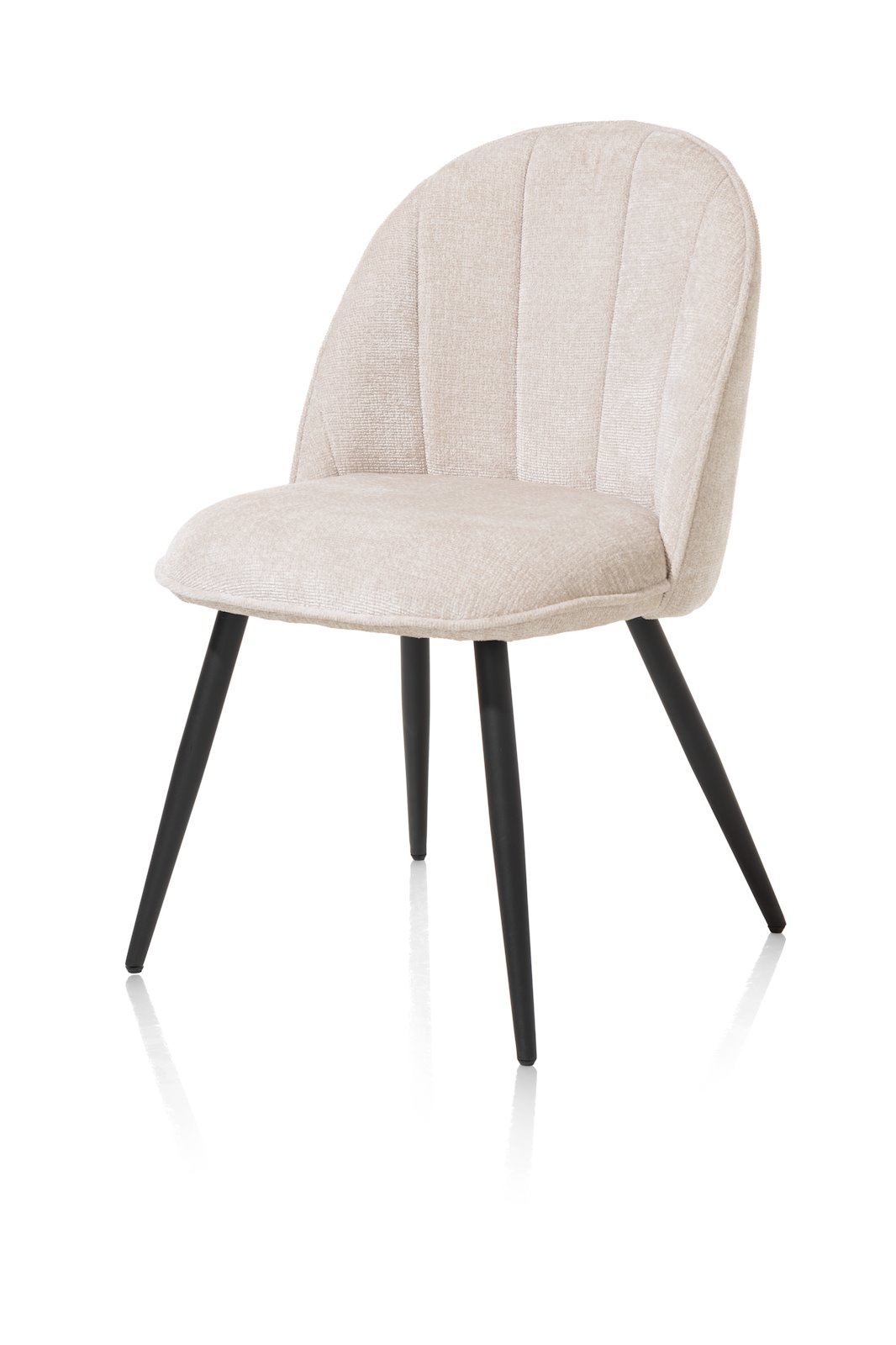 Eetkamerstoel Aron - Zonder armleuning - Creme - - Happy at Home