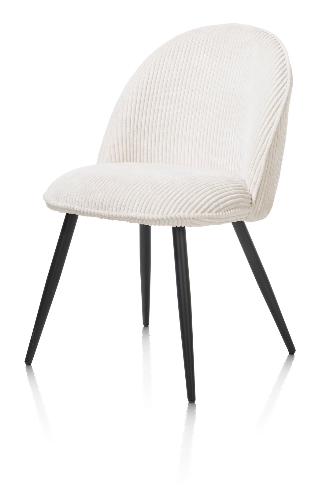 Eetkamerstoel Arielle - Zonder armleuning - Creme - - Happy at Home