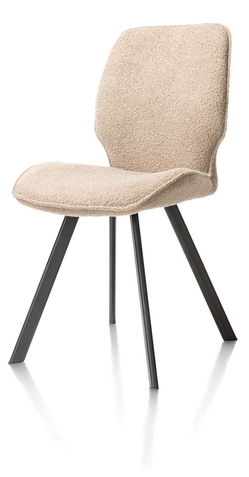 Eetkamerstoel Semmi - Zonder armleuning - Taupe - - Happy at Home