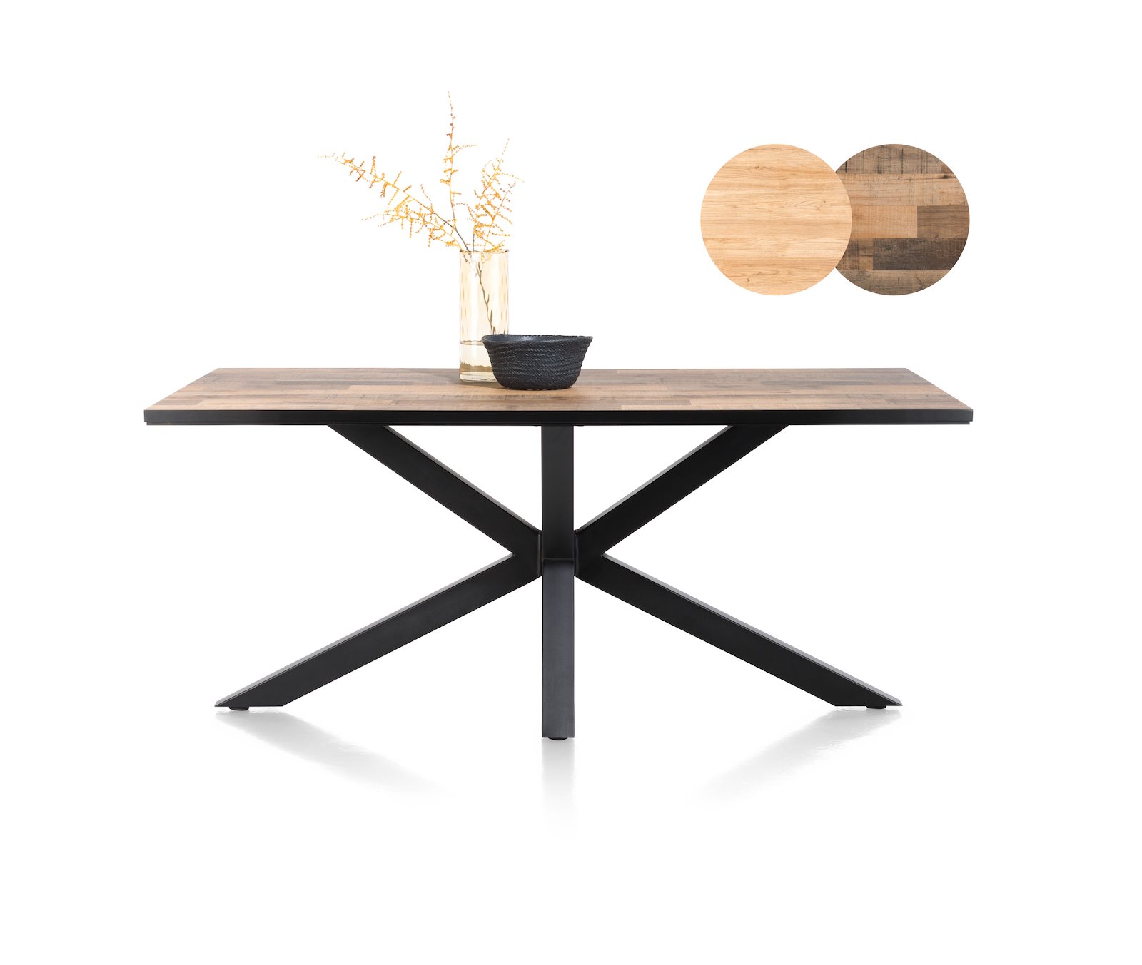 Eetkamertafel Sardinie - Bruin - - Happy at Home