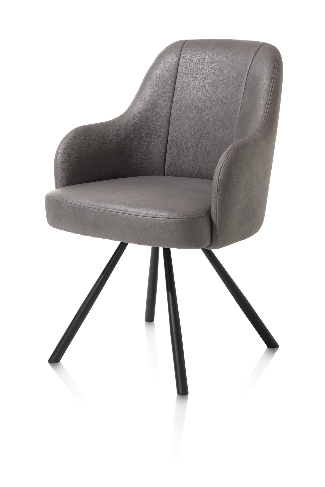 Eetkamerstoel Eva - Lever - - Happy at Home