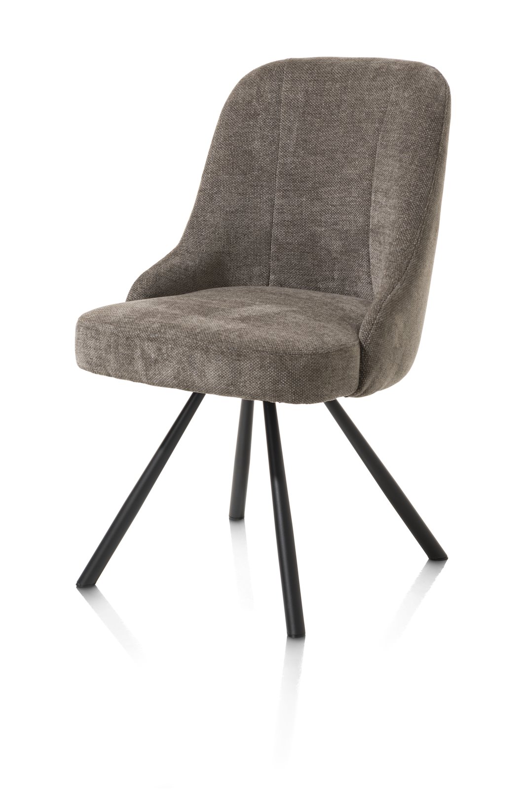 Eetkamerstoel Eva - Bruin - - Happy at Home