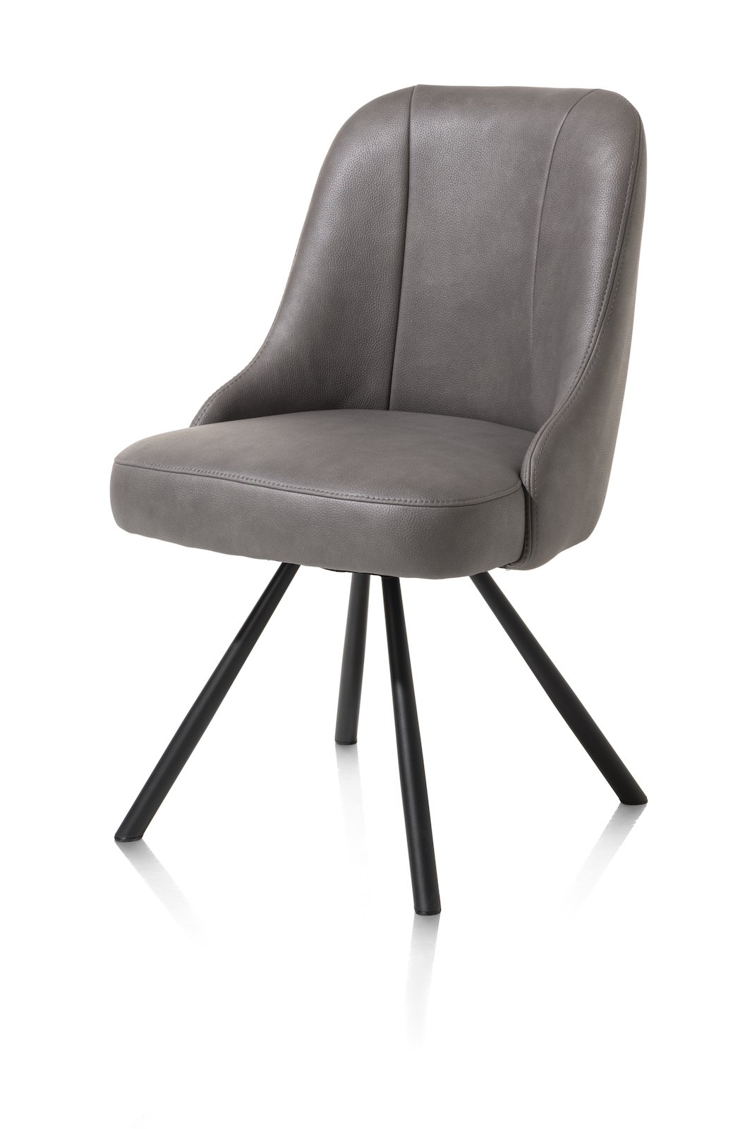 Eetkamerstoel Eva - Lever - - Happy at Home