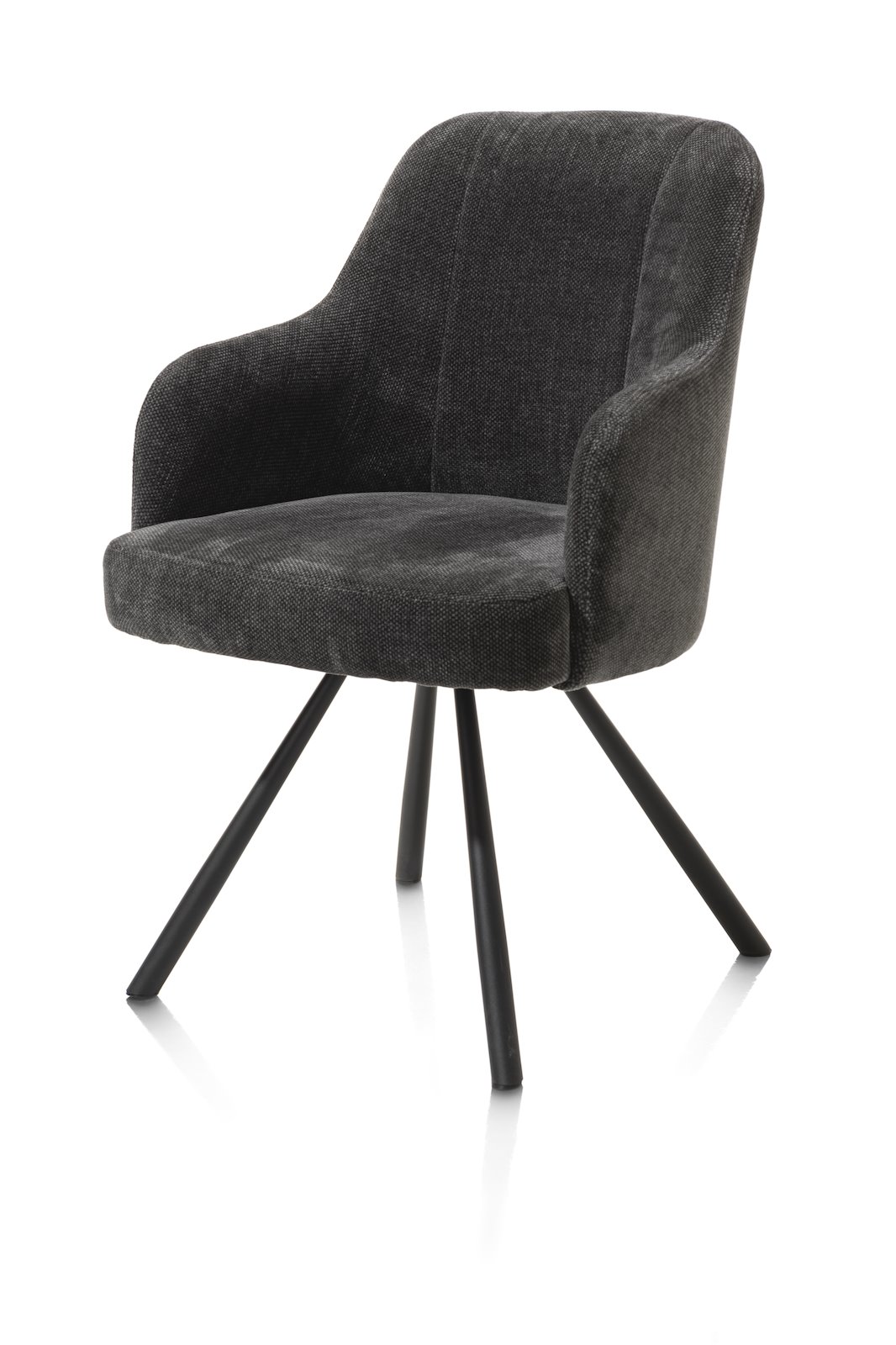 Eetkamerstoel Eva - Antraciet - - Happy at Home