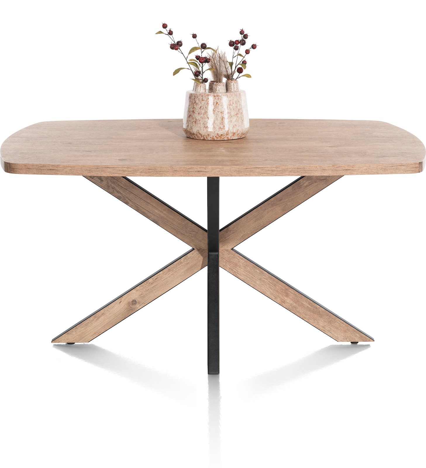 Eetkamertafel Pantin - Bruin - - Happy at Home