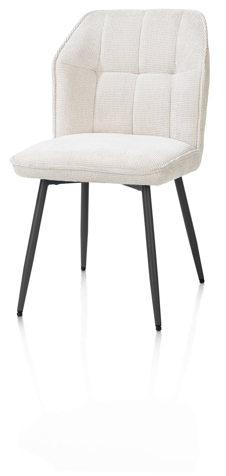 Eetkamerstoel Largo - Zonder armleuning - Beige - - Happy at Home