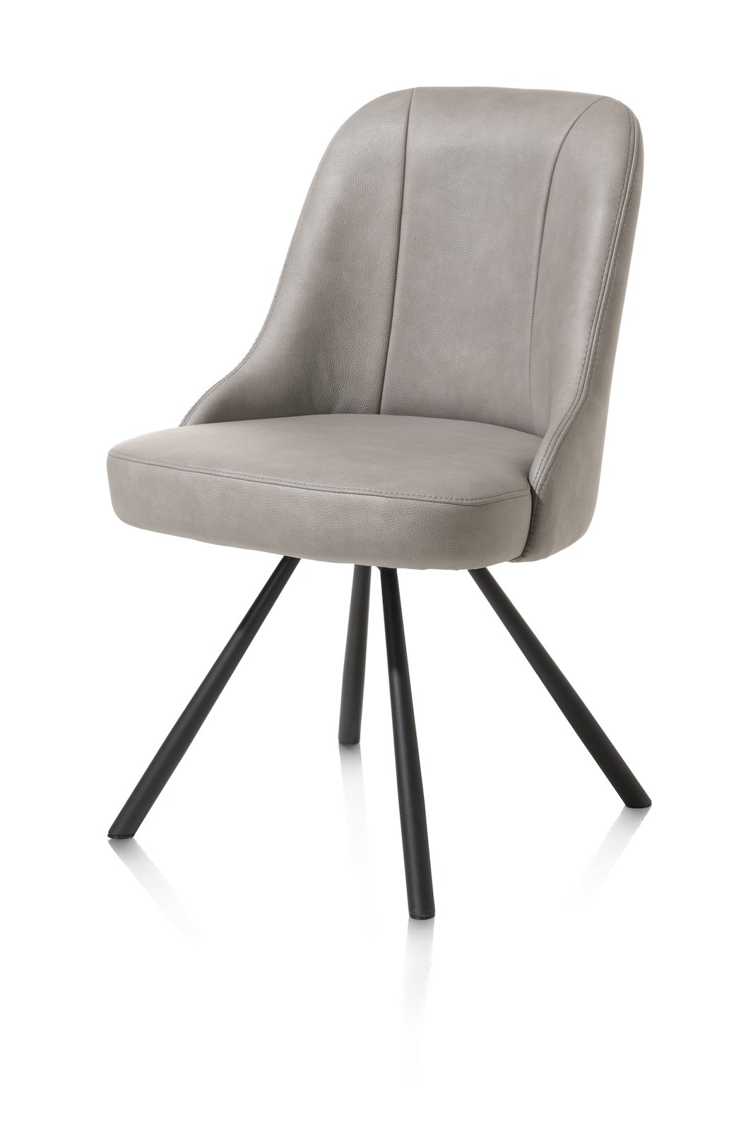 Eetkamerstoel Eva - Lichtgrijs - - Happy at Home