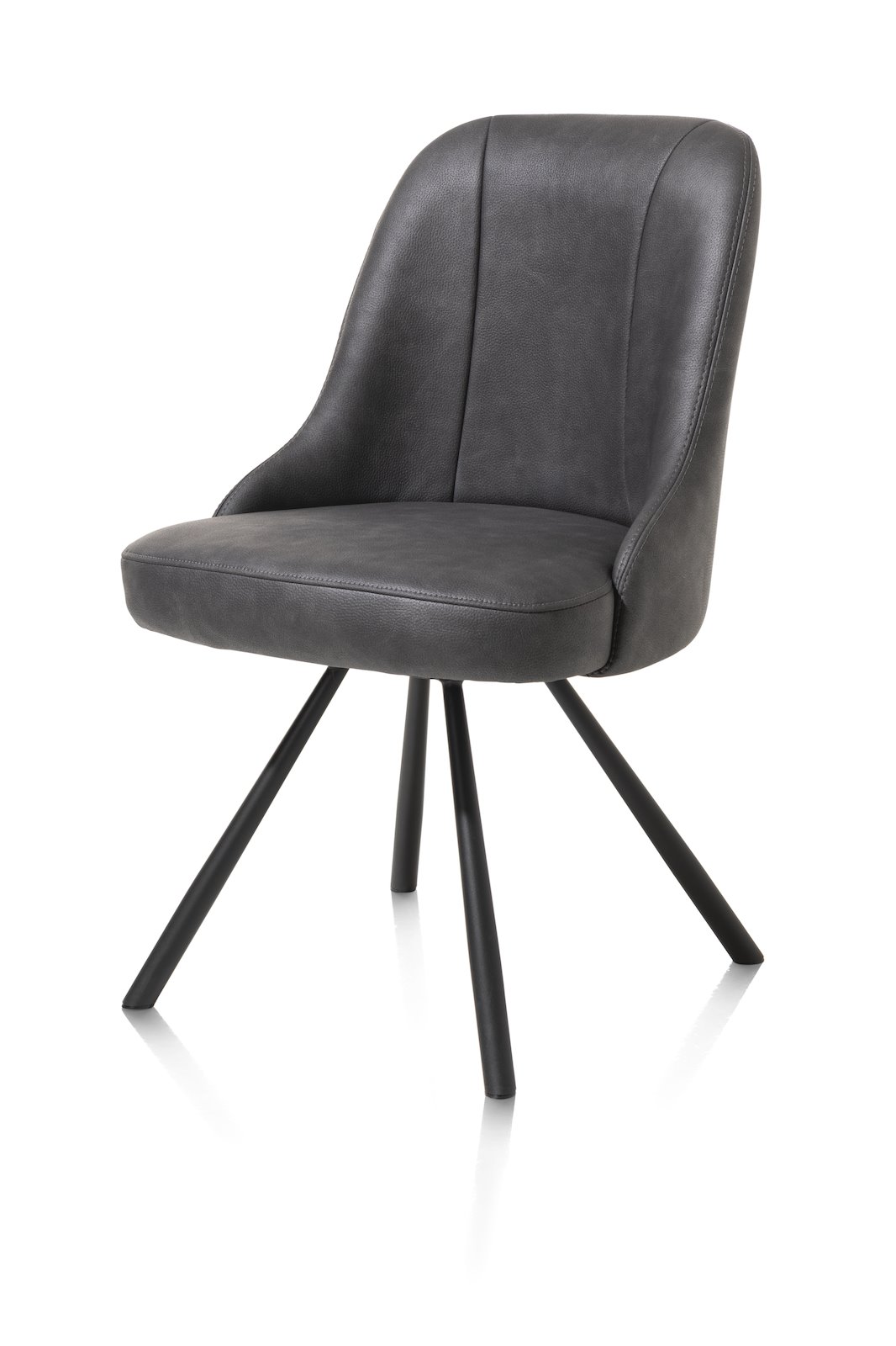 Eetkamerstoel Eva - Antraciet - - Happy at Home