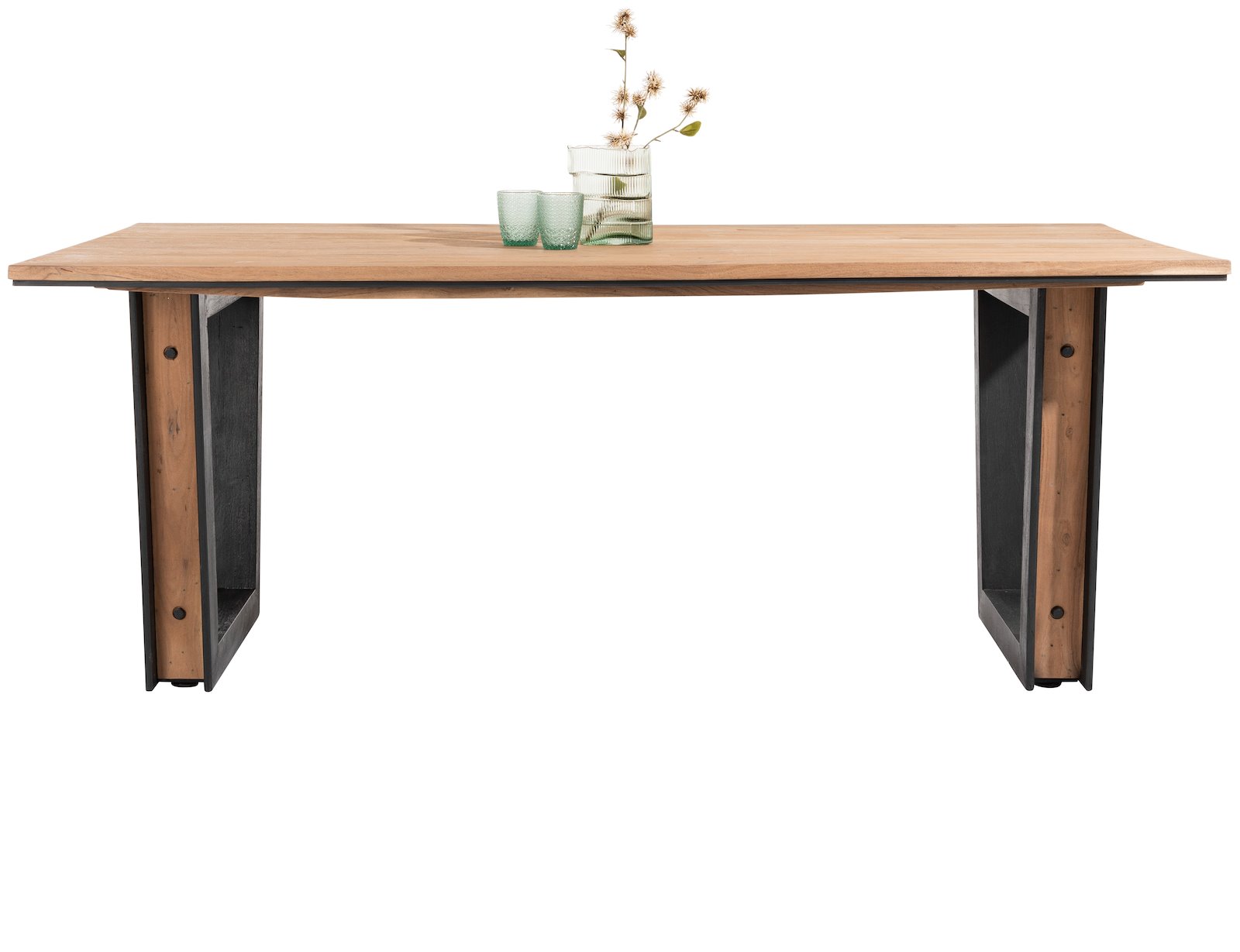 Eetkamertafel Makalu - Bruin - - Happy at Home