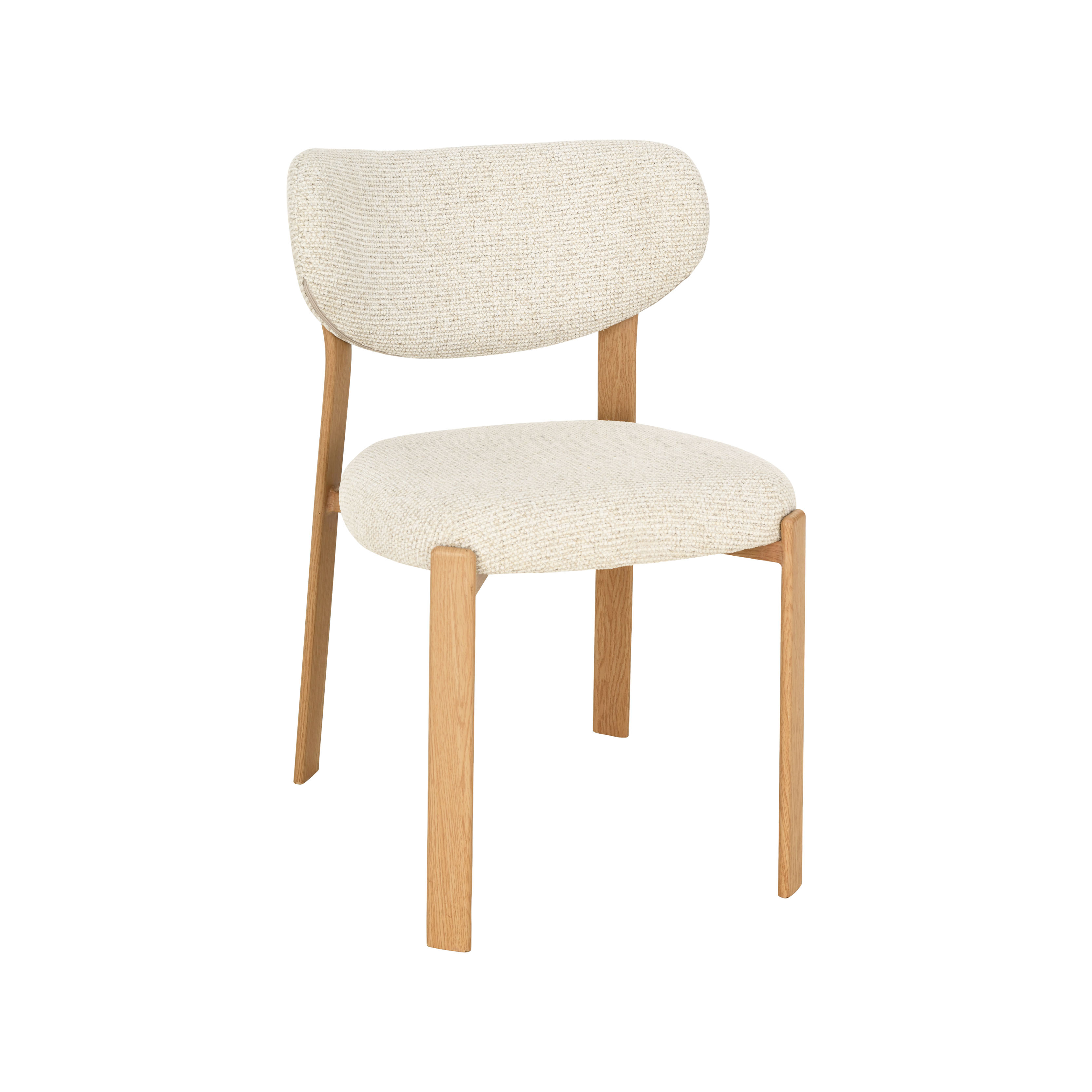 Eetkamerstoel Mika - Naturel - Geweven - LABEL51