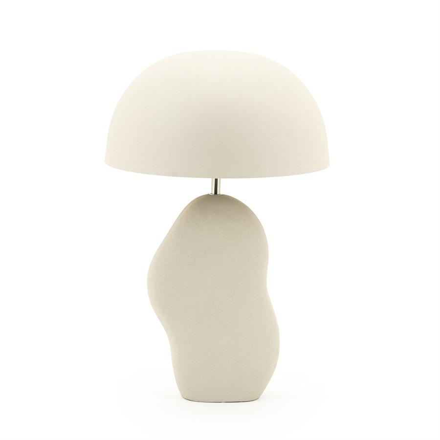Tafellamp Aizu - Beige - IJzer - 30x30x48 cm - By Boo