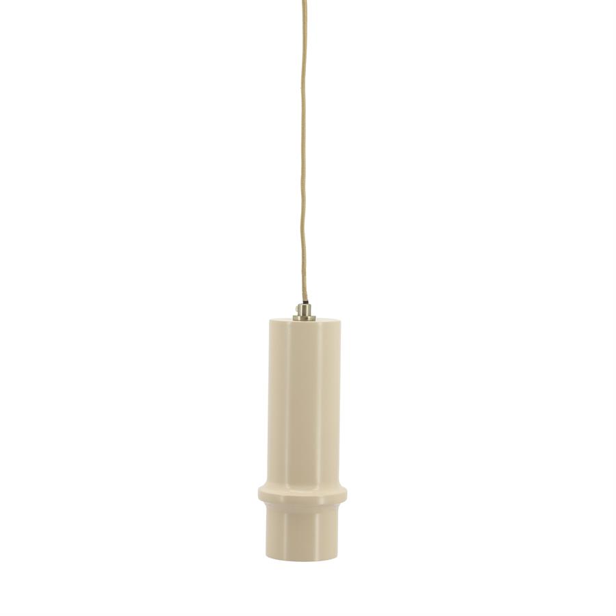 Hanglamp Cylin - Roze - IJzer - 10x10x27 cm - By Boo