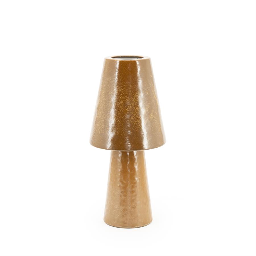 Tafellamp Clayton - Geel - Stoneware NL - 19x19x41 cm - By Boo