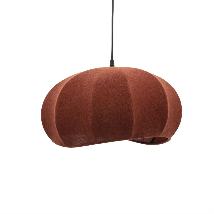 Hanglamp Vinta - Rood - Katoen & ijzer - 42x40x25 cm - By Boo
