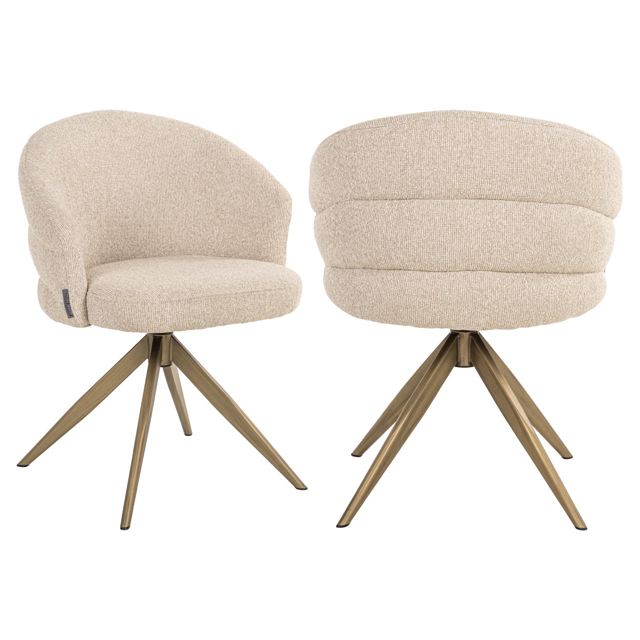 Eetkamerstoel Zendaya - Biscotti - Stof - Richmond Interiors