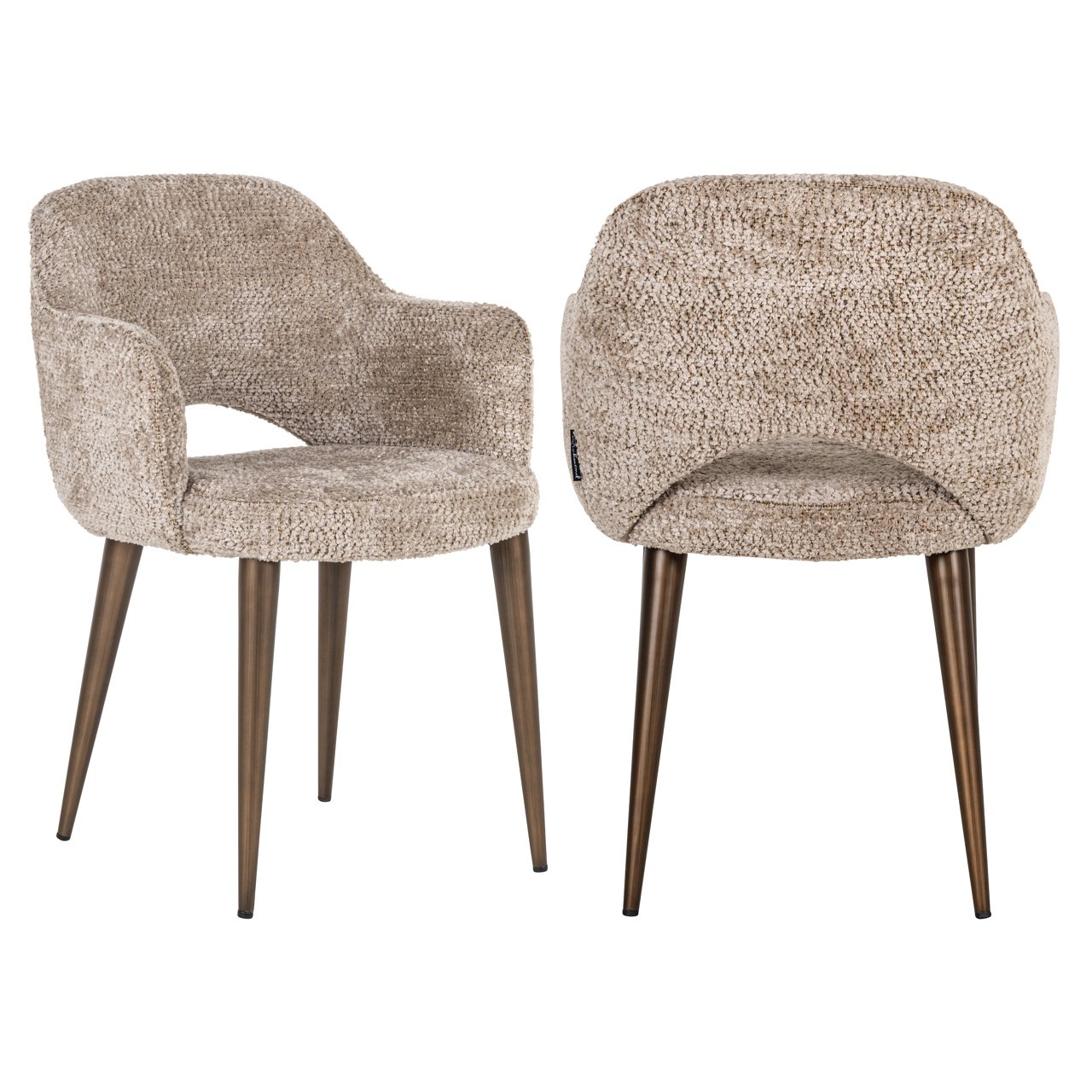 Eetkamerstoel Delphina - Natural - Stof - Richmond Interiors