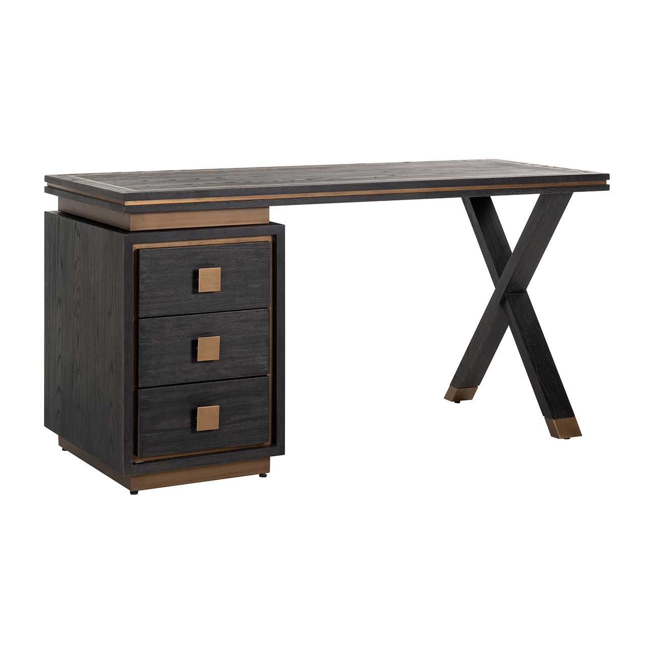 Bureau's Hunter - Rustic Black - Hout - Richmond Interiors