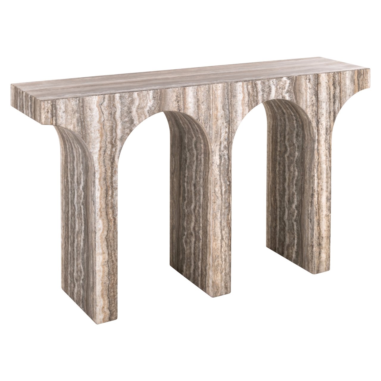 Sidetable Dulce - Grey - Faux Travertin - Richmond Interiors