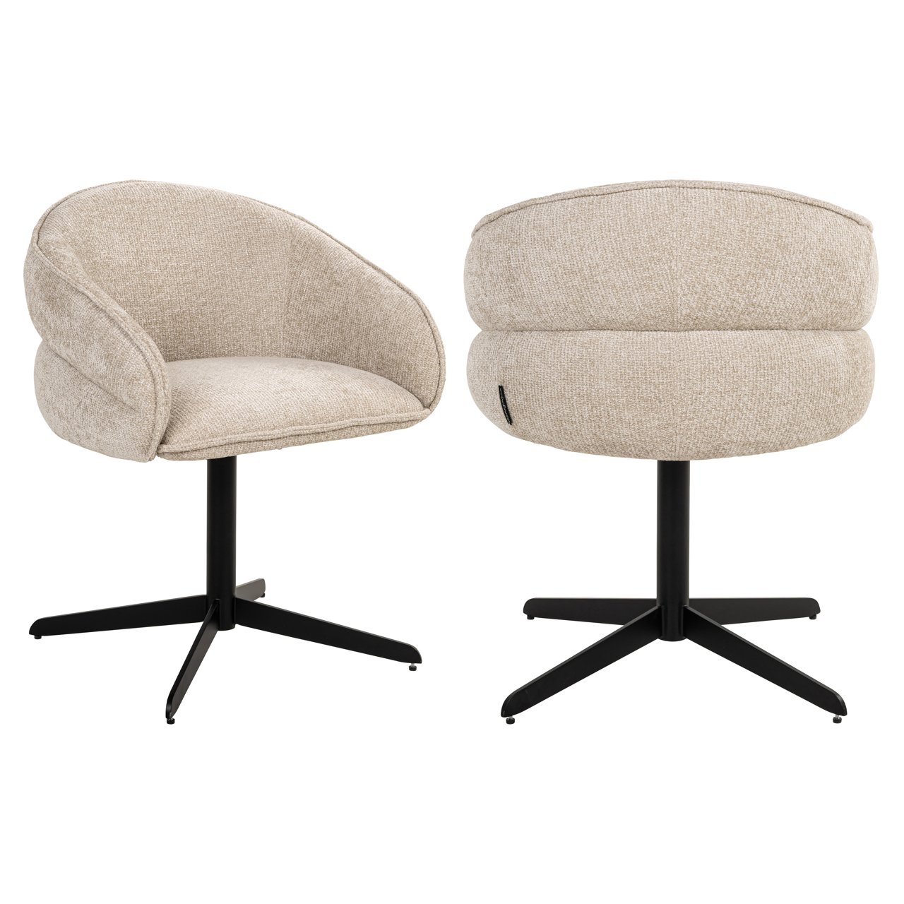 Eetkamerstoel Angelina - Cream - Stof - Richmond Interiors