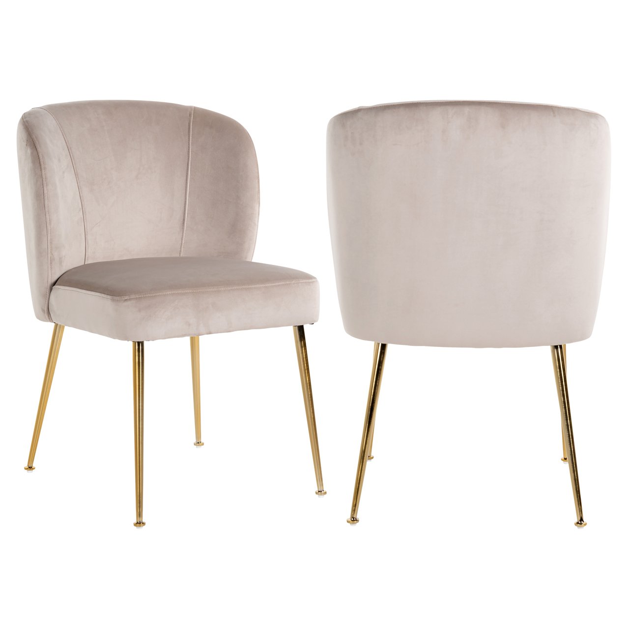 Eetkamerstoel Cannon - Khaki - Velvet - Richmond Interiors