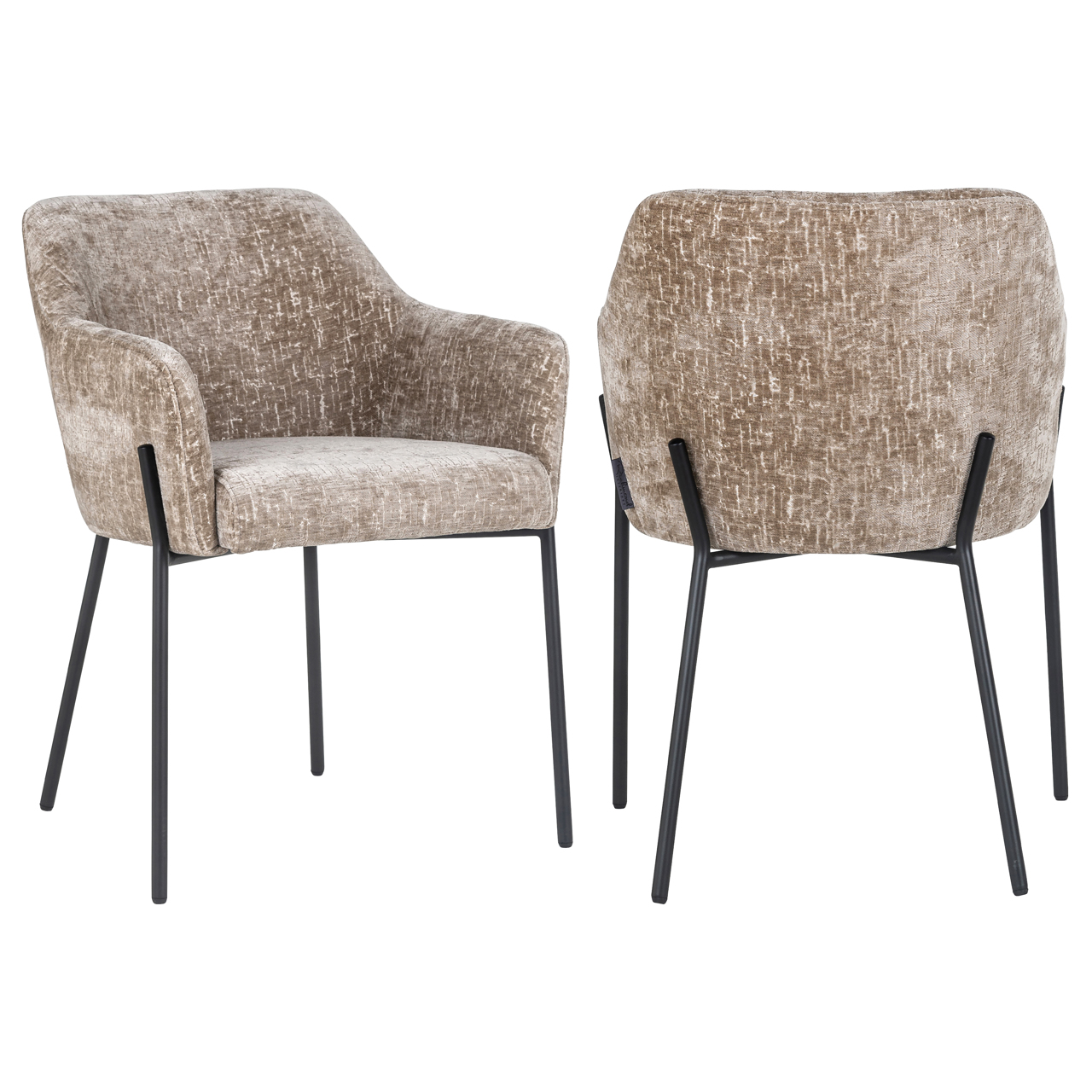 Eetkamerstoel Fay - Shitake - Stof - Richmond Interiors