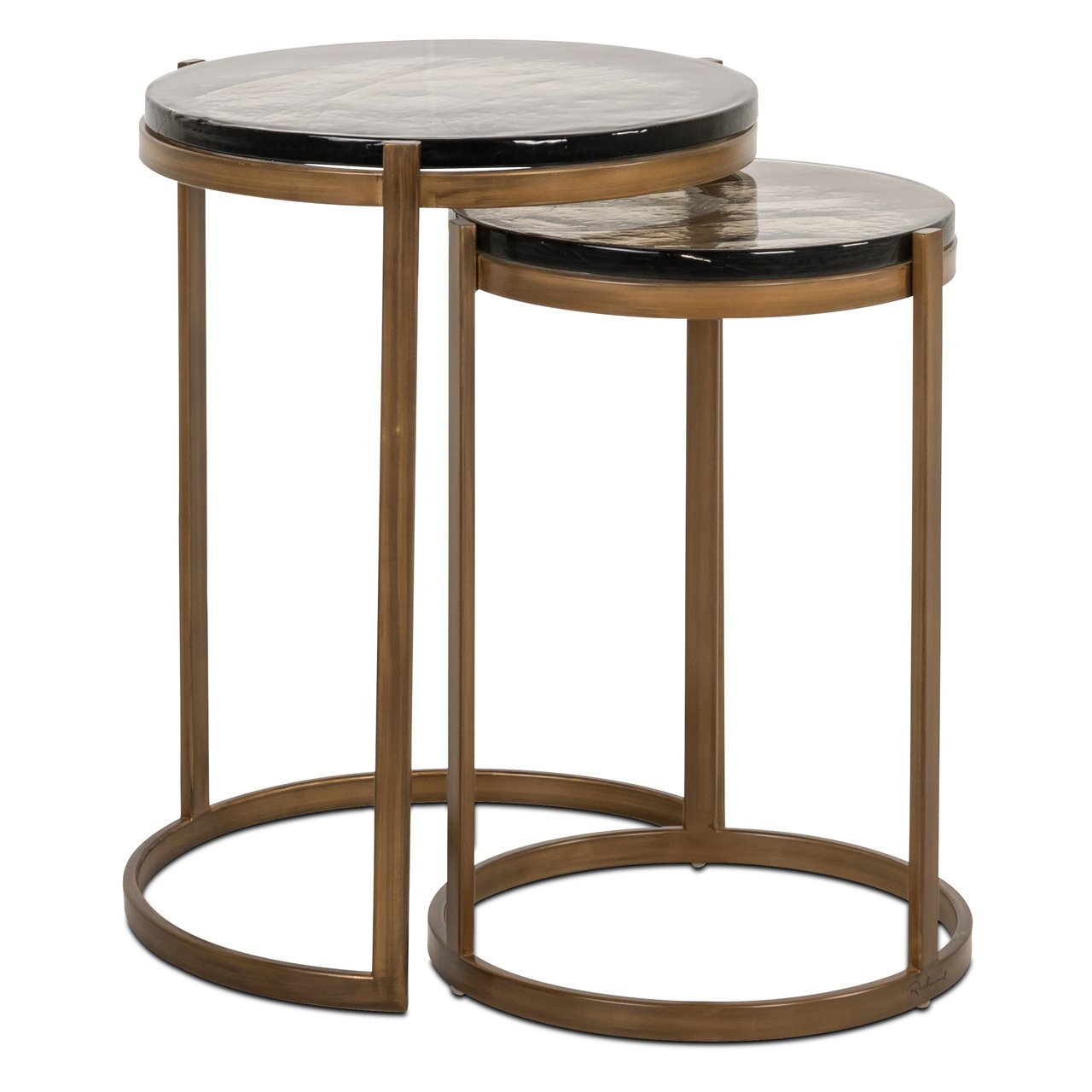 Bijzettafel Cleo - Gold - Metaal - Richmond Interiors