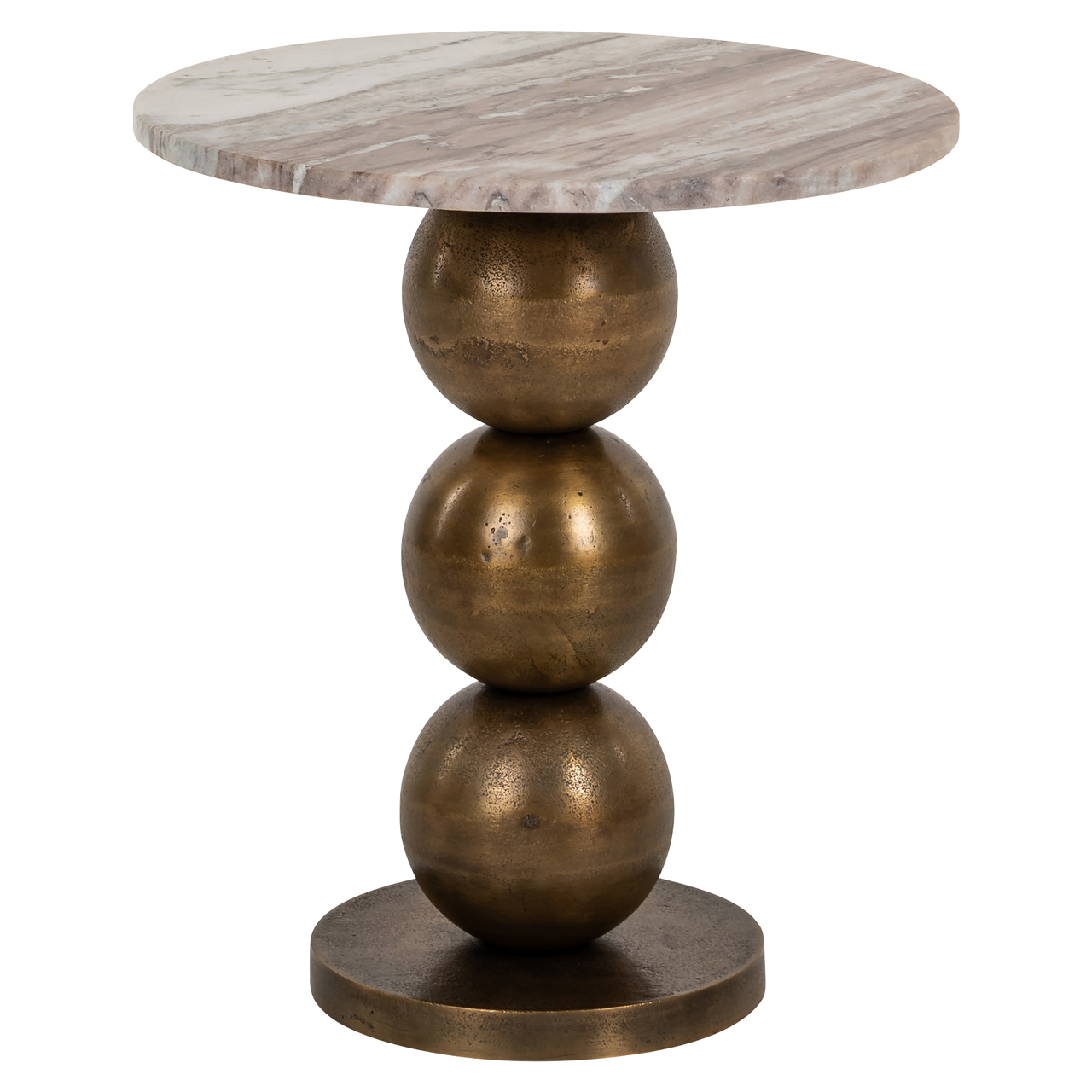 Bijzettafel Barley - Beige - Metaal - Richmond Interiors