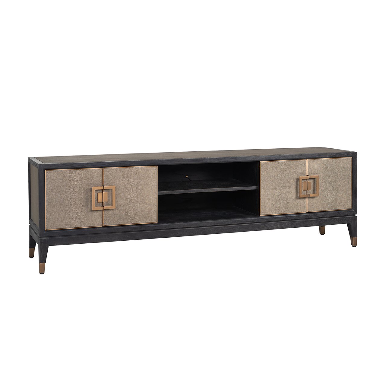 Tv-meubel Bloomville - Brass Shagreen - Metaal - Richmond Interiors