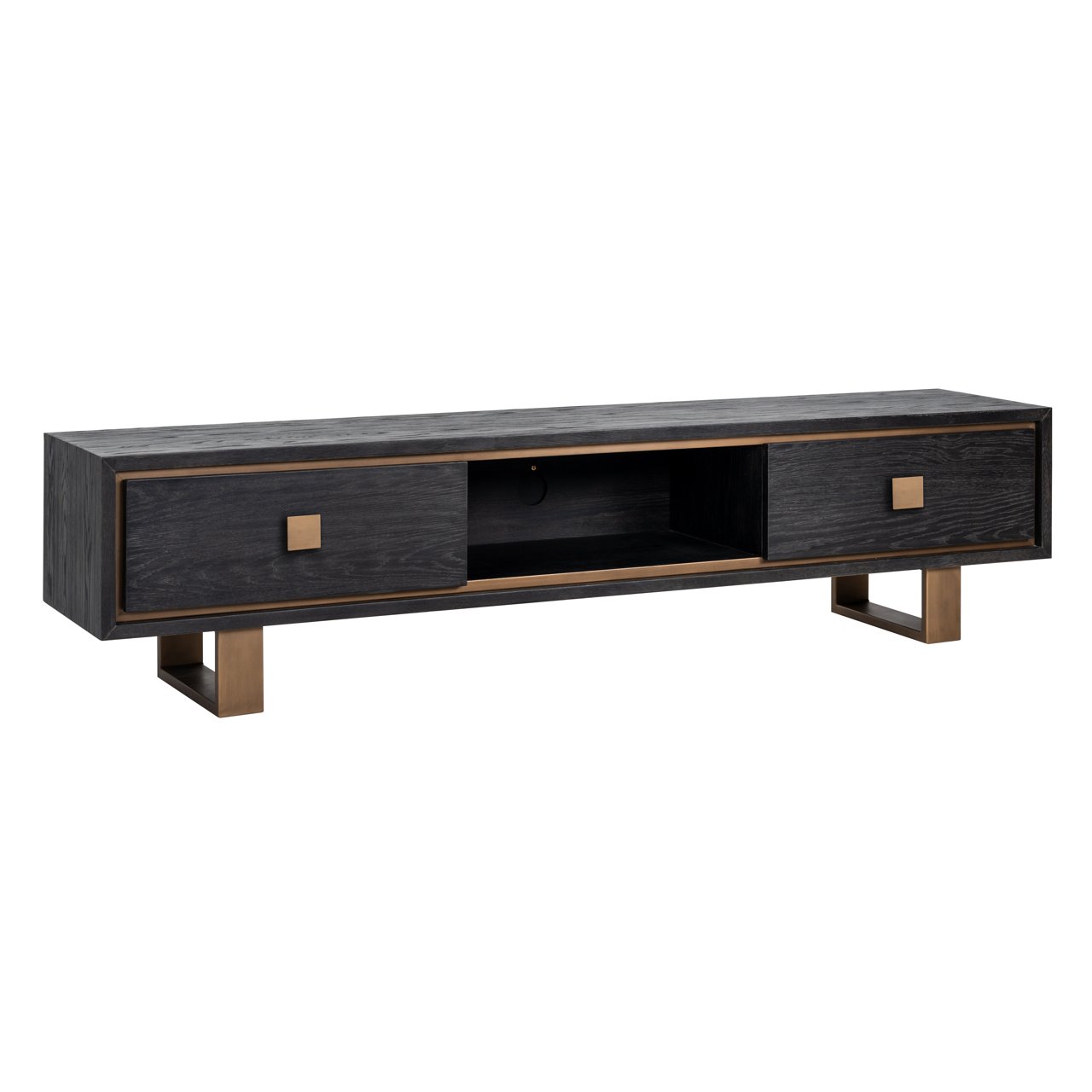 Tv-meubel Hunter - Rustic Black - Hout - Richmond Interiors
