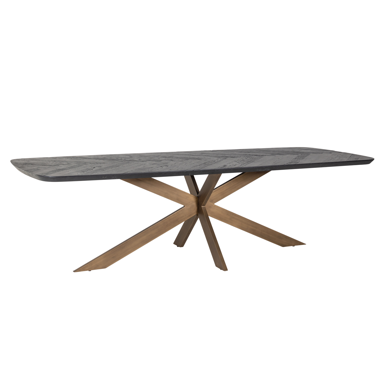 Eetkamertafel Hayley - Dark Coffee - Metaal - Richmond Interiors