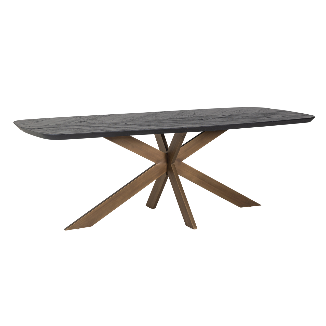 Eetkamertafel Hayley - Dark Coffee - Metaal - Richmond Interiors