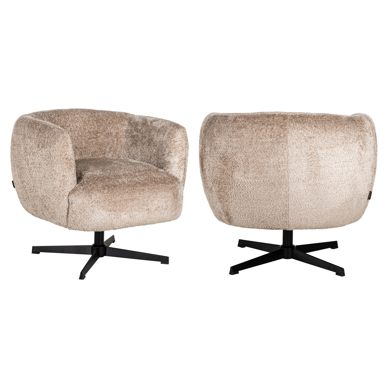 Fauteuil Estelle - Zonder armleuning - Natural - Teddy - Richmond Interiors
