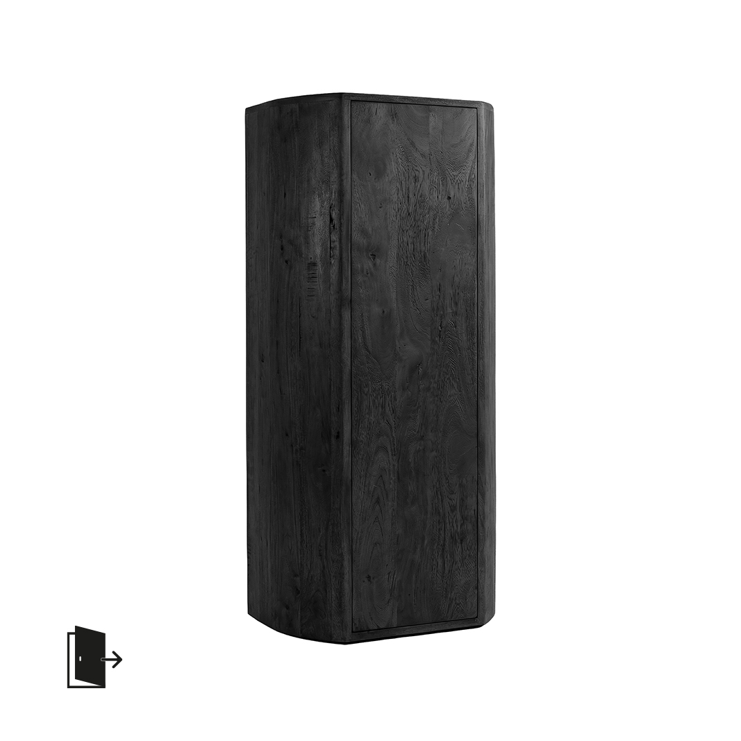 Bergkast Saya - Zwart - Mangohout - LABEL51