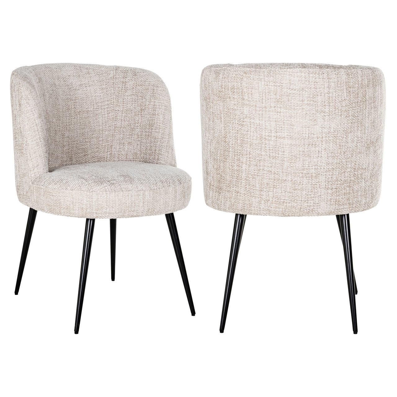 Eetkamerstoel Morton - Natural - Stof - Richmond Interiors