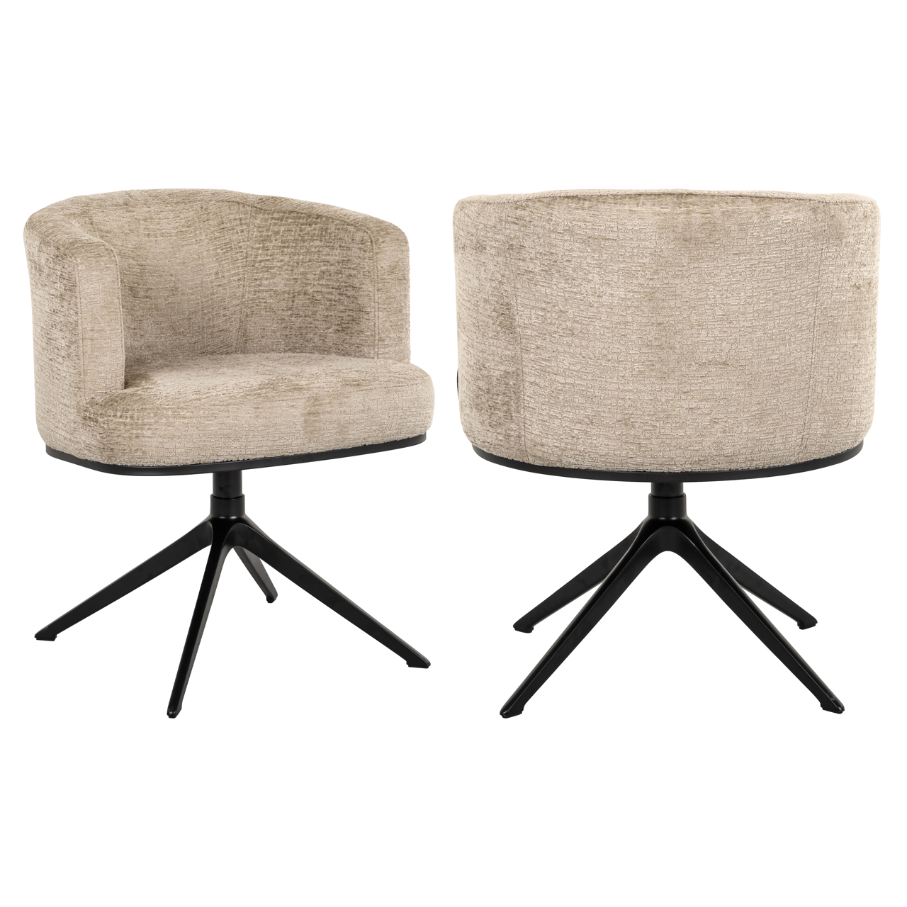 Eetkamerstoel Cheyenne - Zonder armleuning - Desert - Velvet - Richmond Interiors
