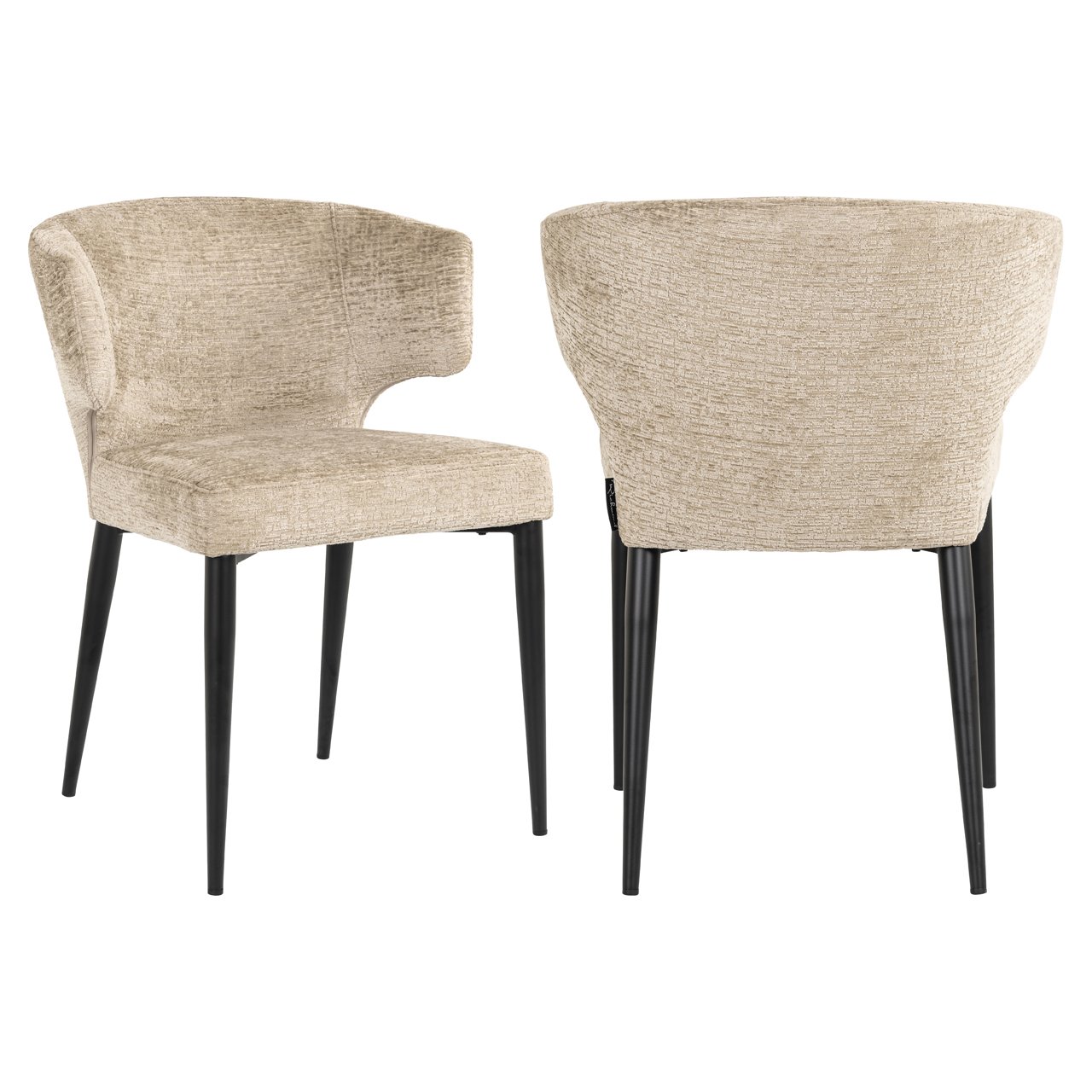 Eetkamerstoel Taylor - Desert - Velvet - Richmond Interiors