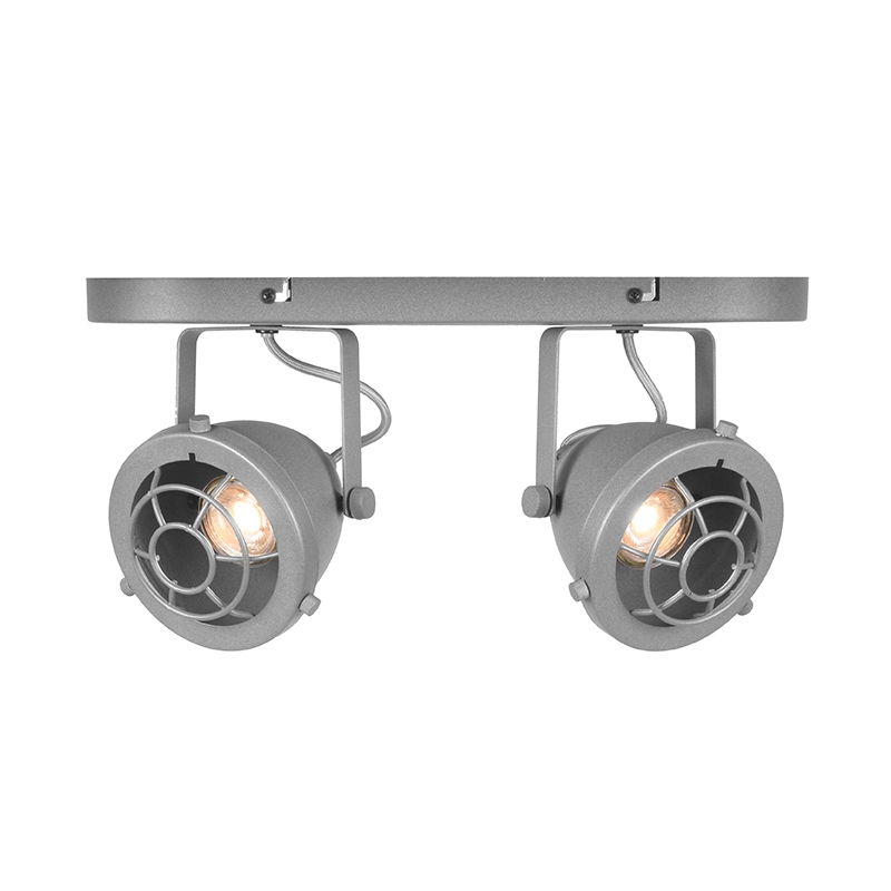 Spot Altena - Concrete - Metaal - 2-Lichts - Industrieel - LABEL51