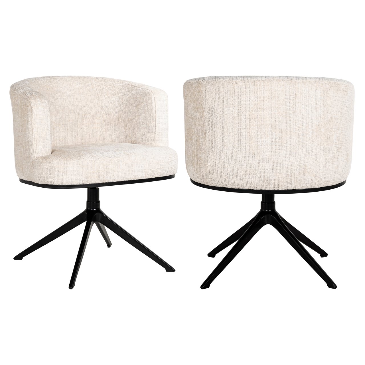 Eetkamerstoel Cheyenne - Beige - Stof - Richmond Interiors