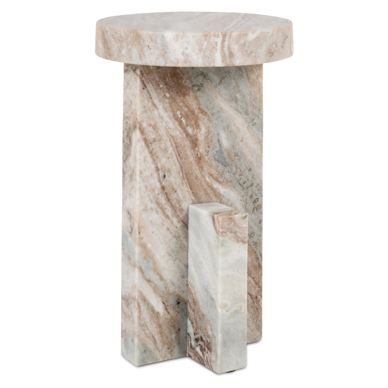 Bijzettafel Sion - Beige - Travertin - Richmond Interiors