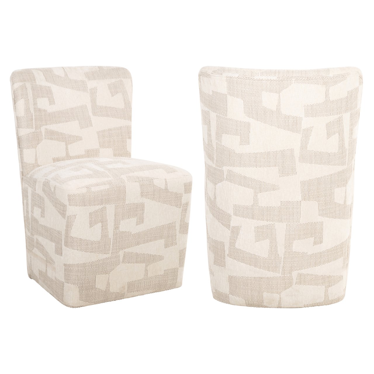 Eetkamerstoel Lorain - Beige - Stof - Richmond Interiors